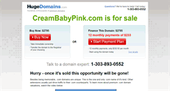 Desktop Screenshot of creambabypink.com